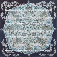 Coixi de seda pintat a mà 50x50cm IZMIR